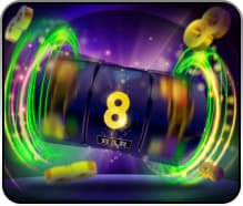 Layar bonus putaran gratis Jewels of Prosperity dengan penghitung putaran dan pengganda aktif